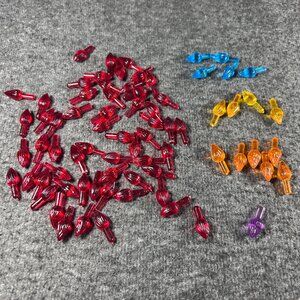 74 MEDIUM TWIST BULBS Replacements Ceramic Christmas Tree Lights VINTAGE